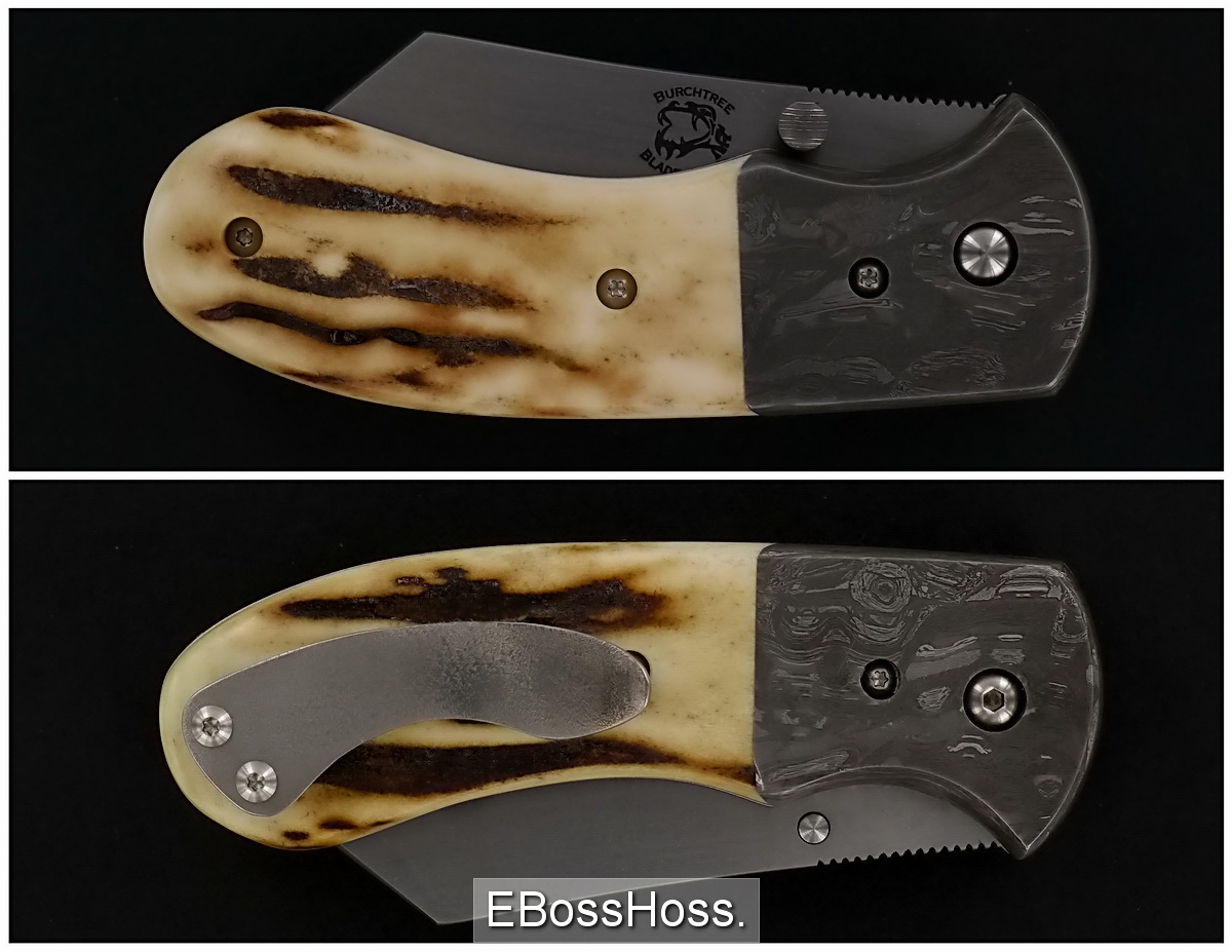 Michael Burch Stag & Damascus Swoop